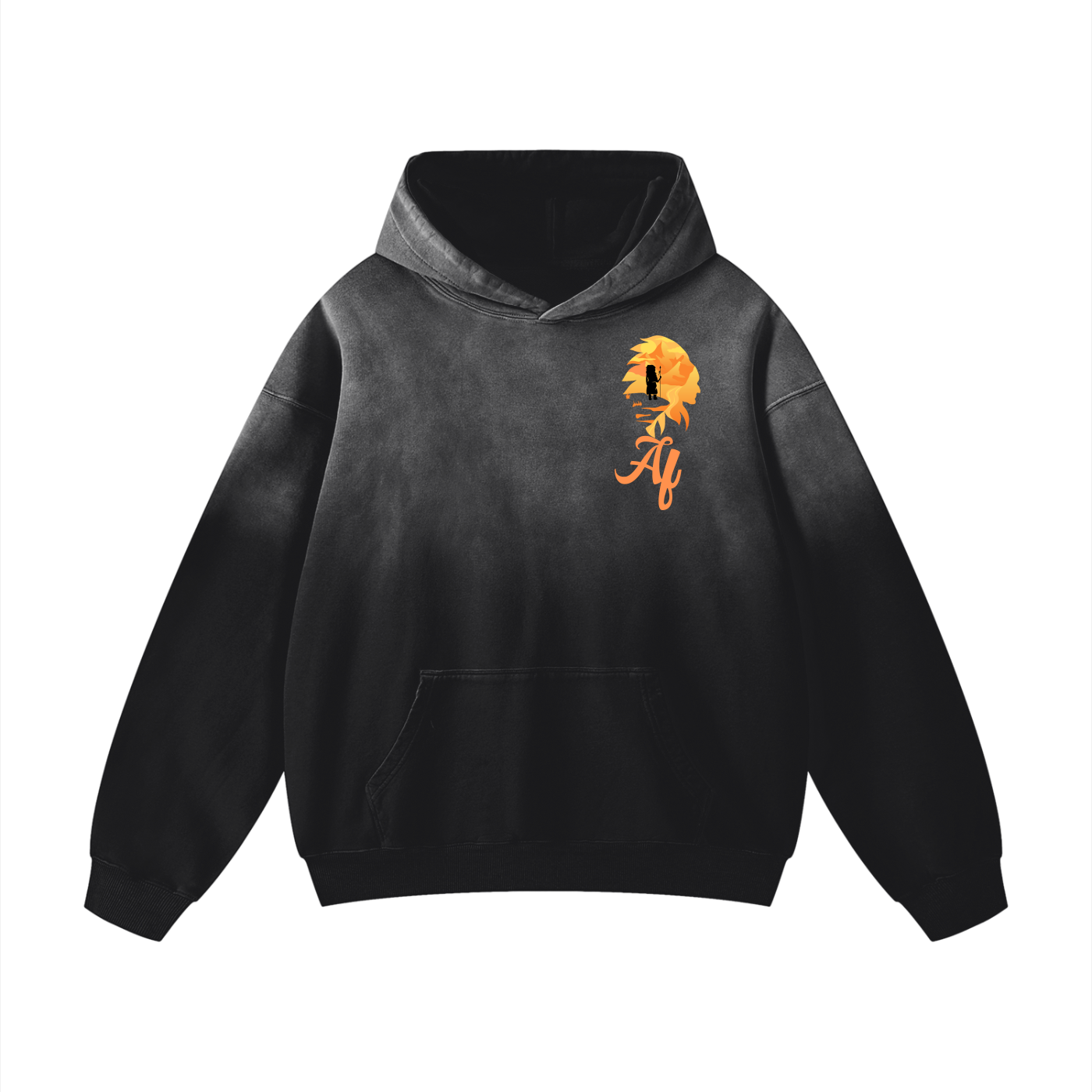 Bright Headdress Heavyweight Sunfade Oversized Hoodie