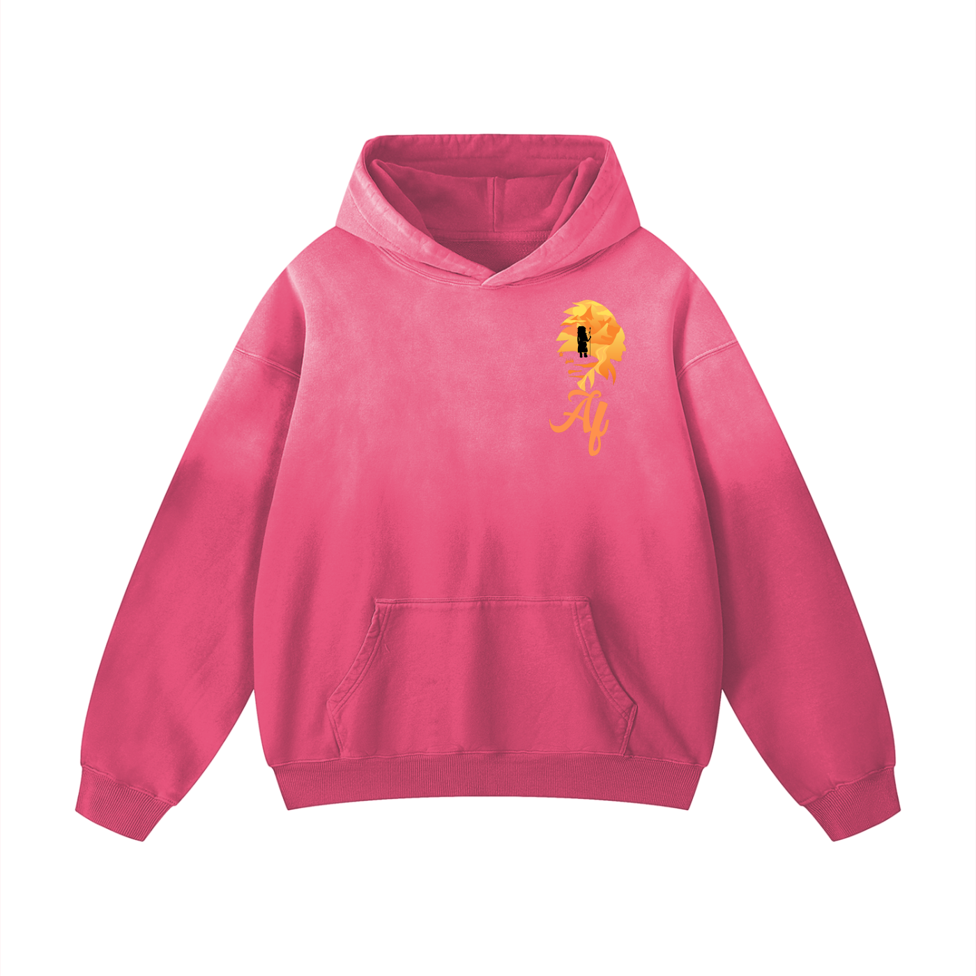 Bright Headdress Heavyweight Sunfade Oversized Hoodie