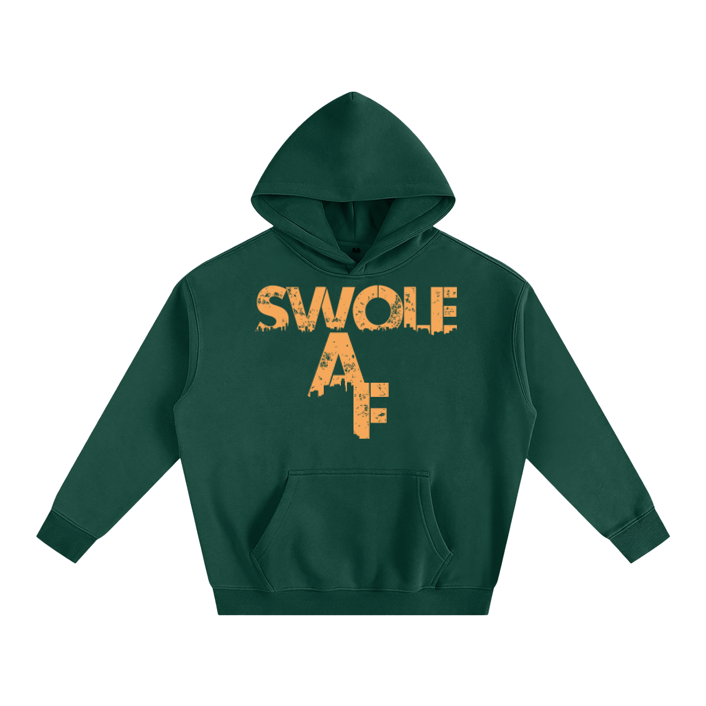 Oversize Fleeced Blk Jaguar Hoodie