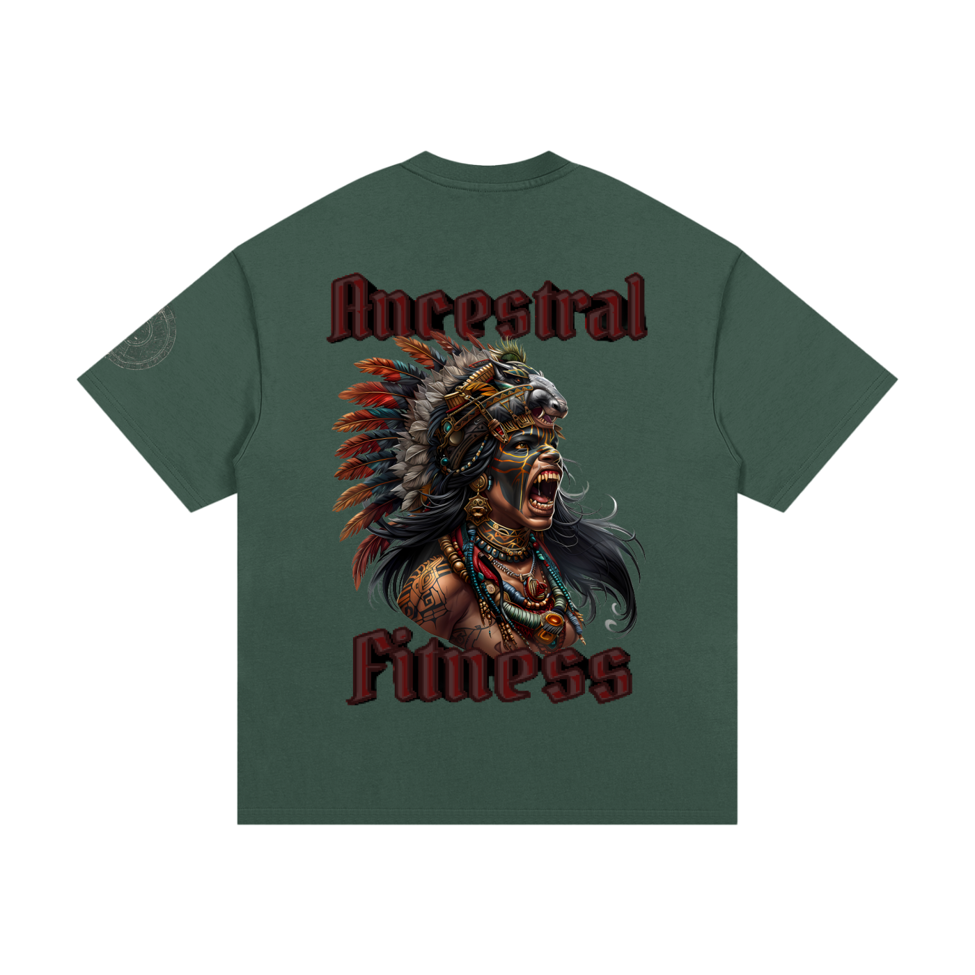 Ancestral Female Warrior Heavyweight Cotton T-Shirt