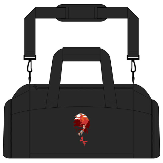 AF Gym Bag — Edgy Floral Duffle for Workouts & Travel