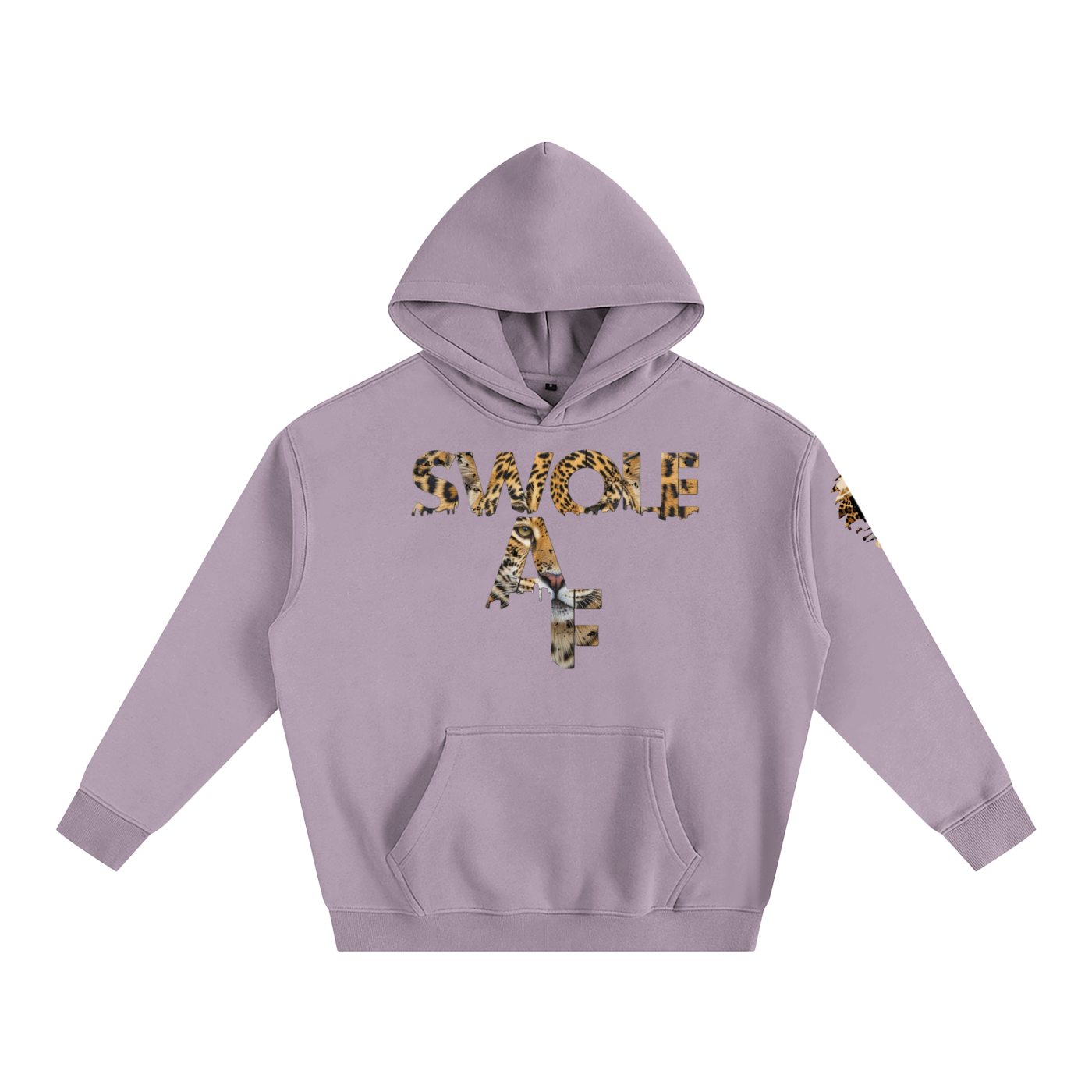 Oversize Jaguar Warrior Fleeced Hoodie