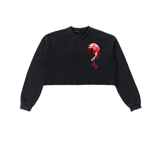Snow Washed Ancestral Cropped Sweatshirt