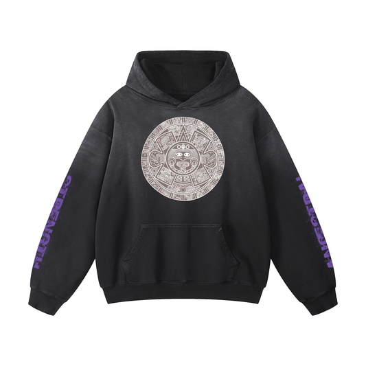 Ancestral Fitness Mictecacíhuatl Sunfade Oversized Heavyweight Hoodie