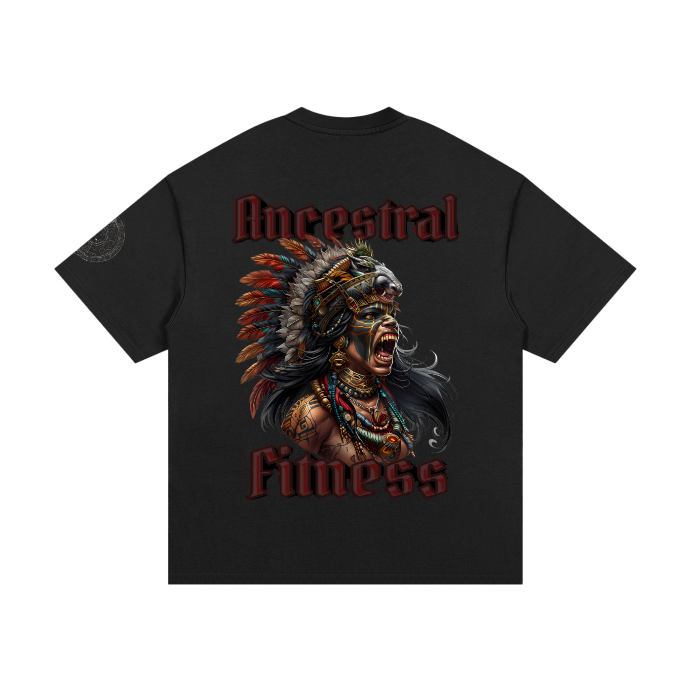 Ancestral Female Warrior Heavyweight Cotton T-Shirt