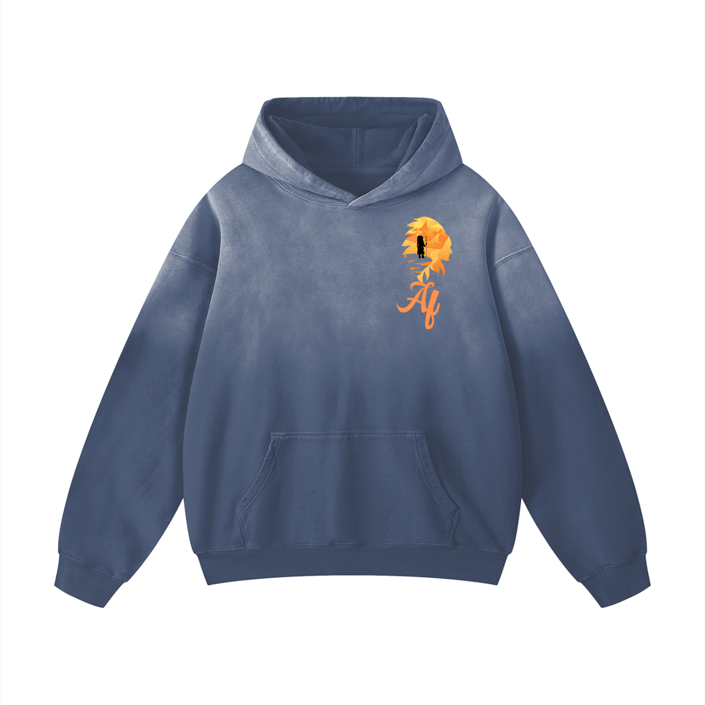 Bright Headdress Heavyweight Sunfade Oversized Hoodie