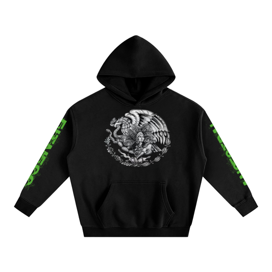Oversize Quetzalcōātl Fleeced Hoodie