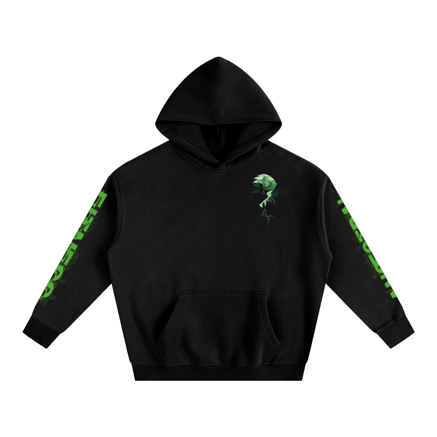 Oversize Quetzalcōātl Fleeced Hoodie