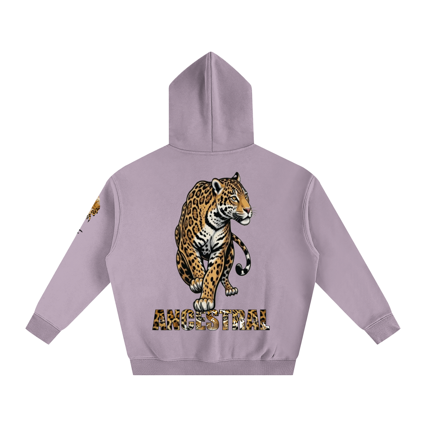 Oversize Jaguar Warrior Fleeced Hoodie